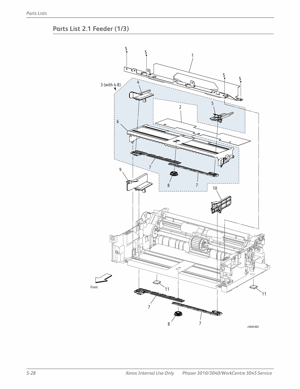 Xerox WorkCentre 3045 Phaser-3010 3040 Parts List Manual-5